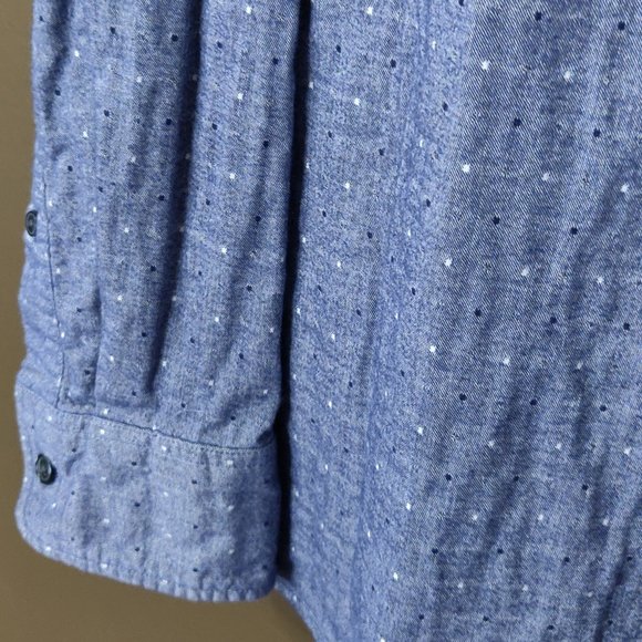 Michael Kors Classic Fit Chambray Dots Checked Contrast Lining MEN'S SIZ… - Picture 8 of 8